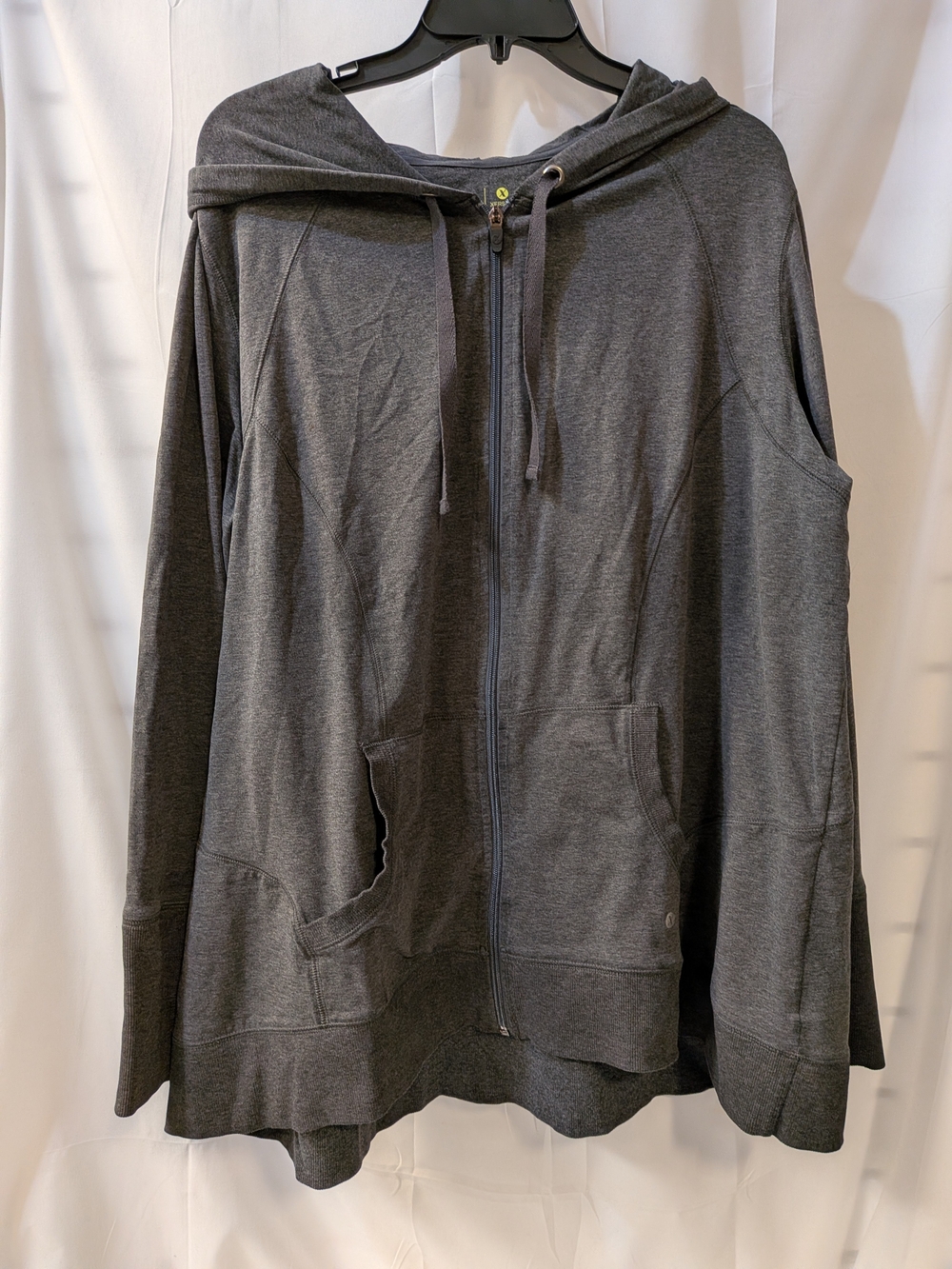 Men's Dark Gray Zip-Up Hooded Sweater